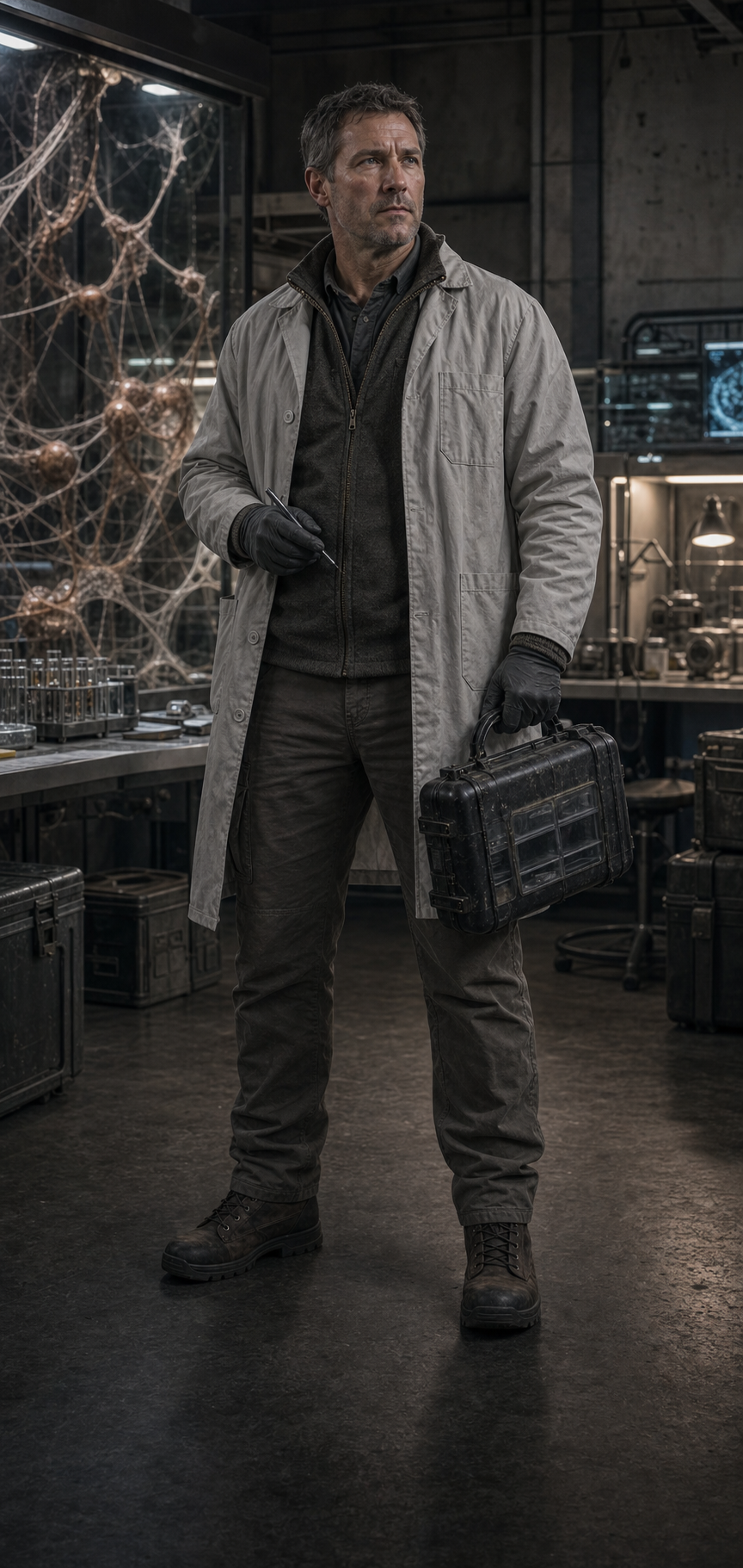 Interpretive character rendering of Dr. Jeff Carr