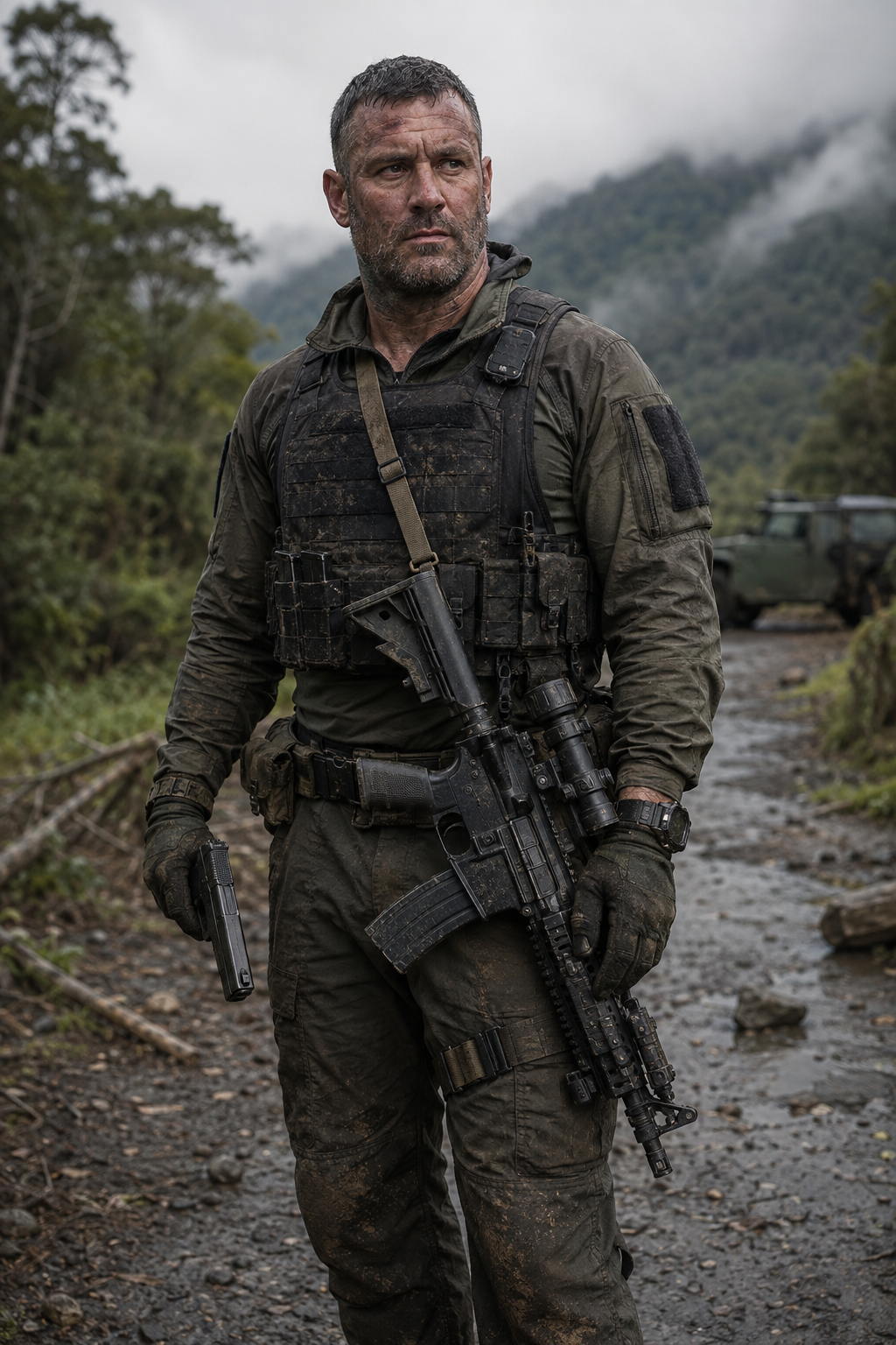 Interpretive character rendering of Major Ken "Pig" Hind