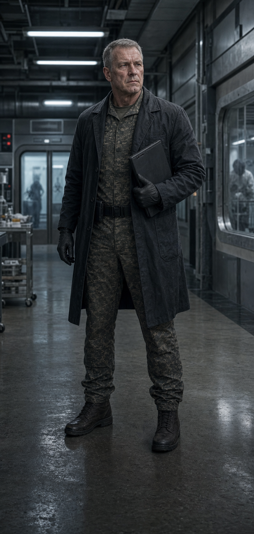 Interpretive character rendering of Colonel Zach Wood