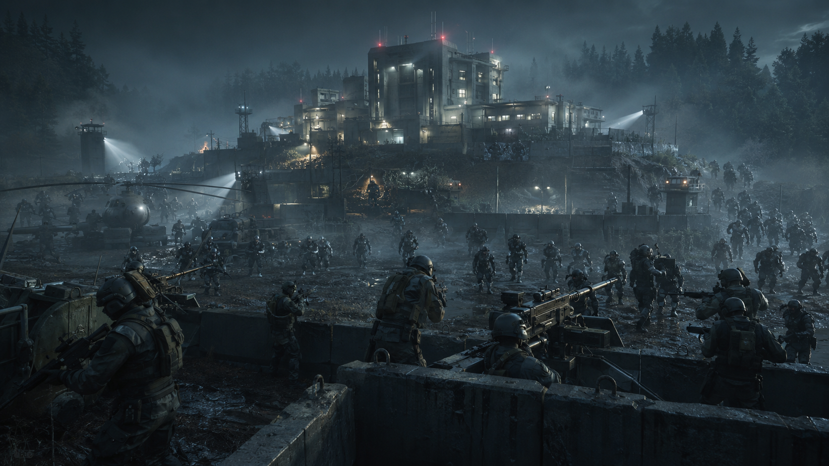 Fortified Outpost Manchester under siege during the Dark Age crisis